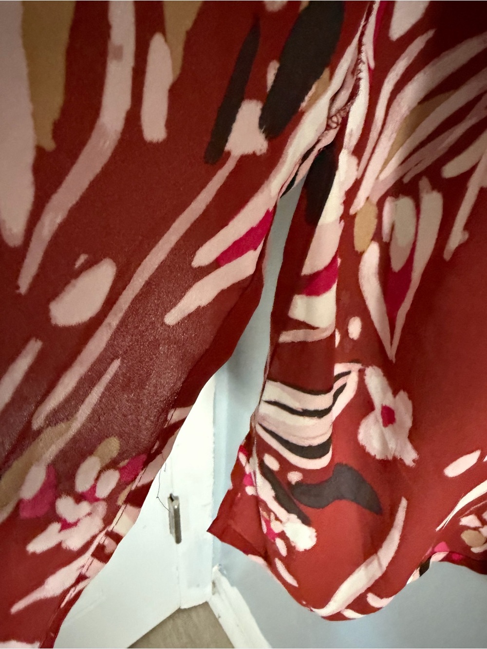 Maurices Rust Floral Open-Front Kimono - Picture 7 of 7